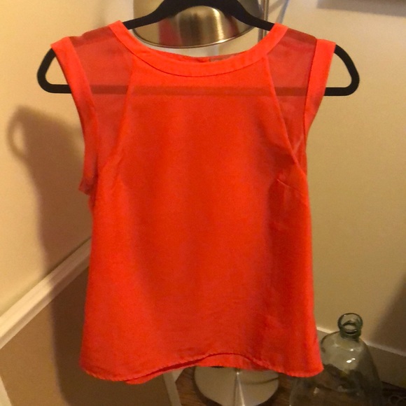 Orange cap sleeve shirt - Picture 1 of 2